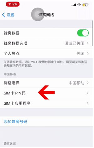 镜湖苹果14维修网分享如何给iPhone14的SIM卡设置密码 