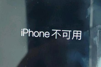 镜湖苹果服务网点分享锁屏界面显示“iPhone 不可用”如何解决 