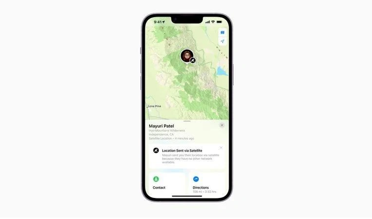 镜湖苹果14维修分享iPhone14系列中 FindMy功能通过卫星分享位置方法教程 